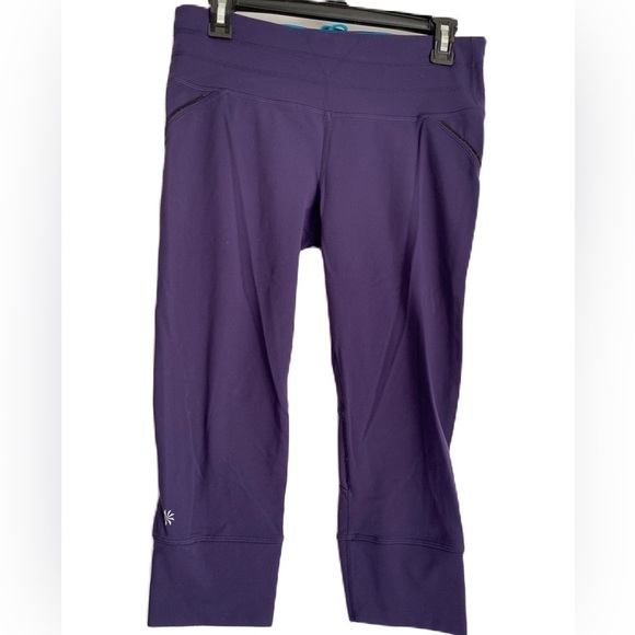 Athleta Purple Workout Exercise Pants Size: Medium - Picture 1 of 9